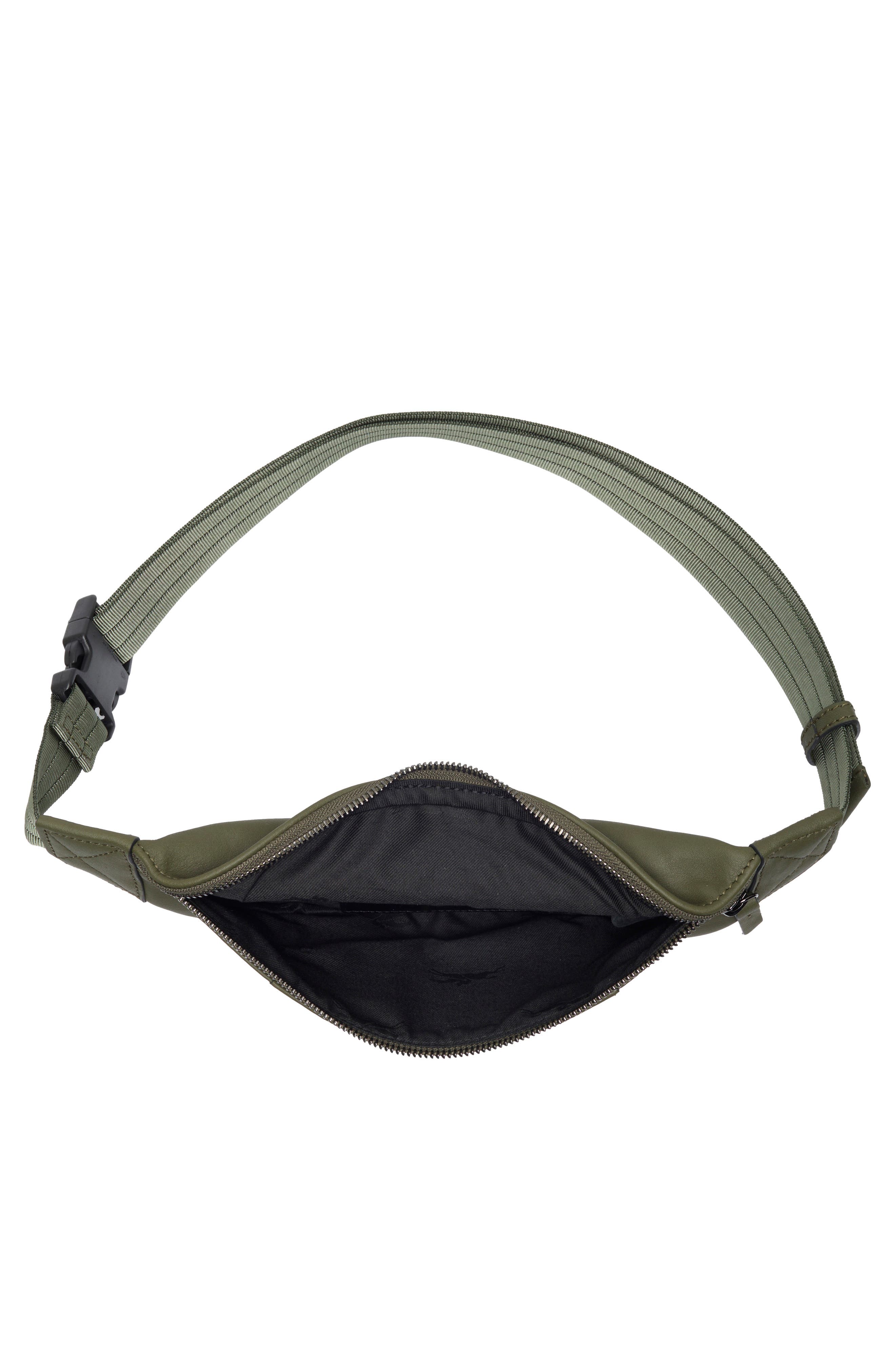 Longchamp 3D Leather Belt Bag, Alternate, color, Khaki