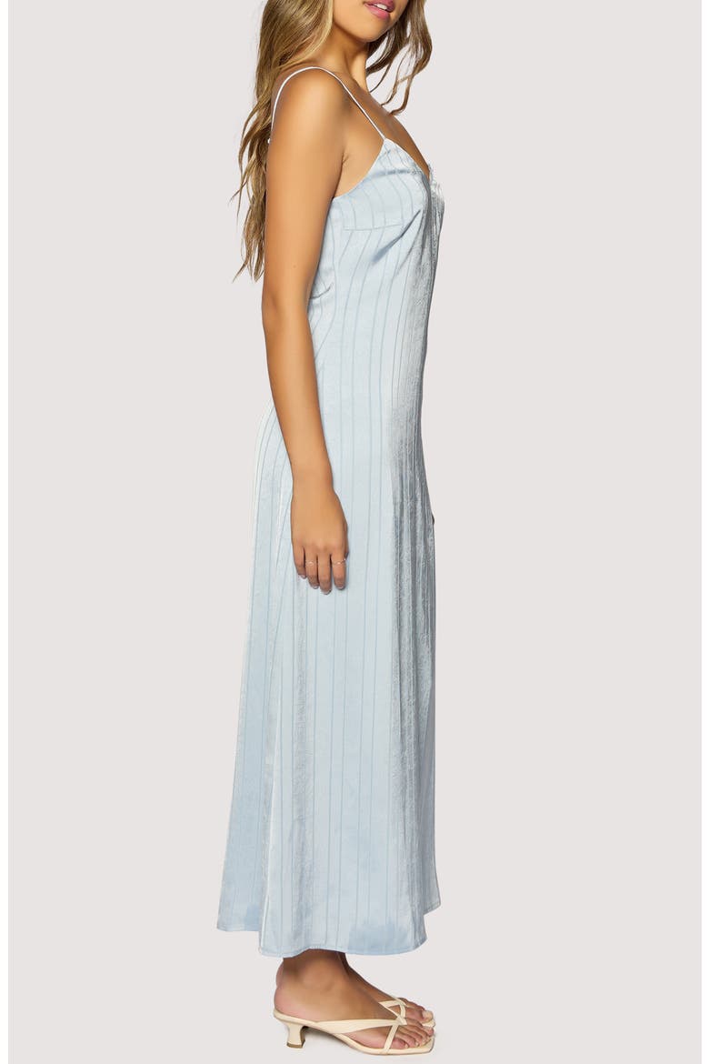 Charisma Tonal Stripe Maxi Slipdress, Alternate, color, BLUE