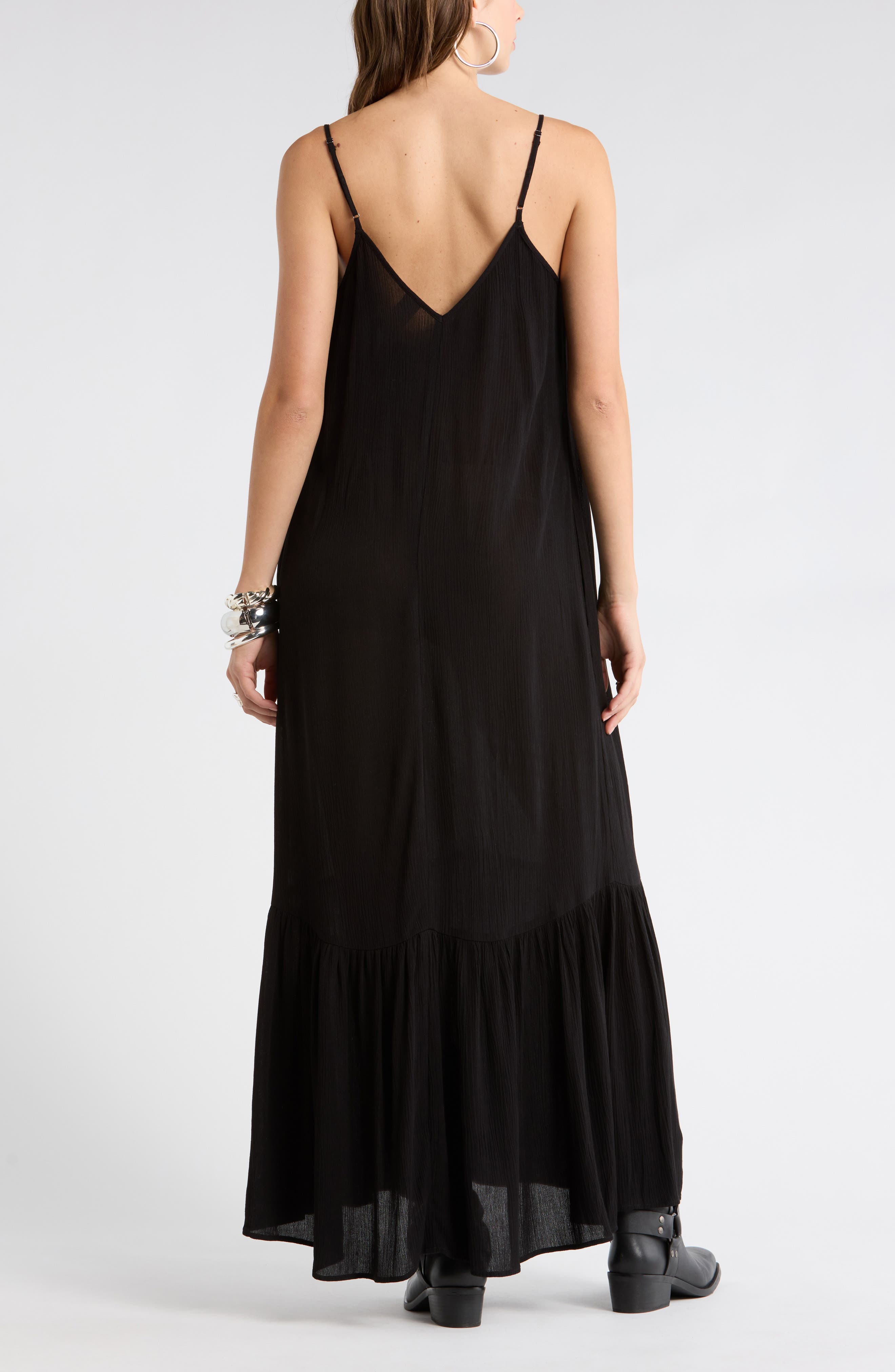 Gauze Tiered Maxi Dress - image 2