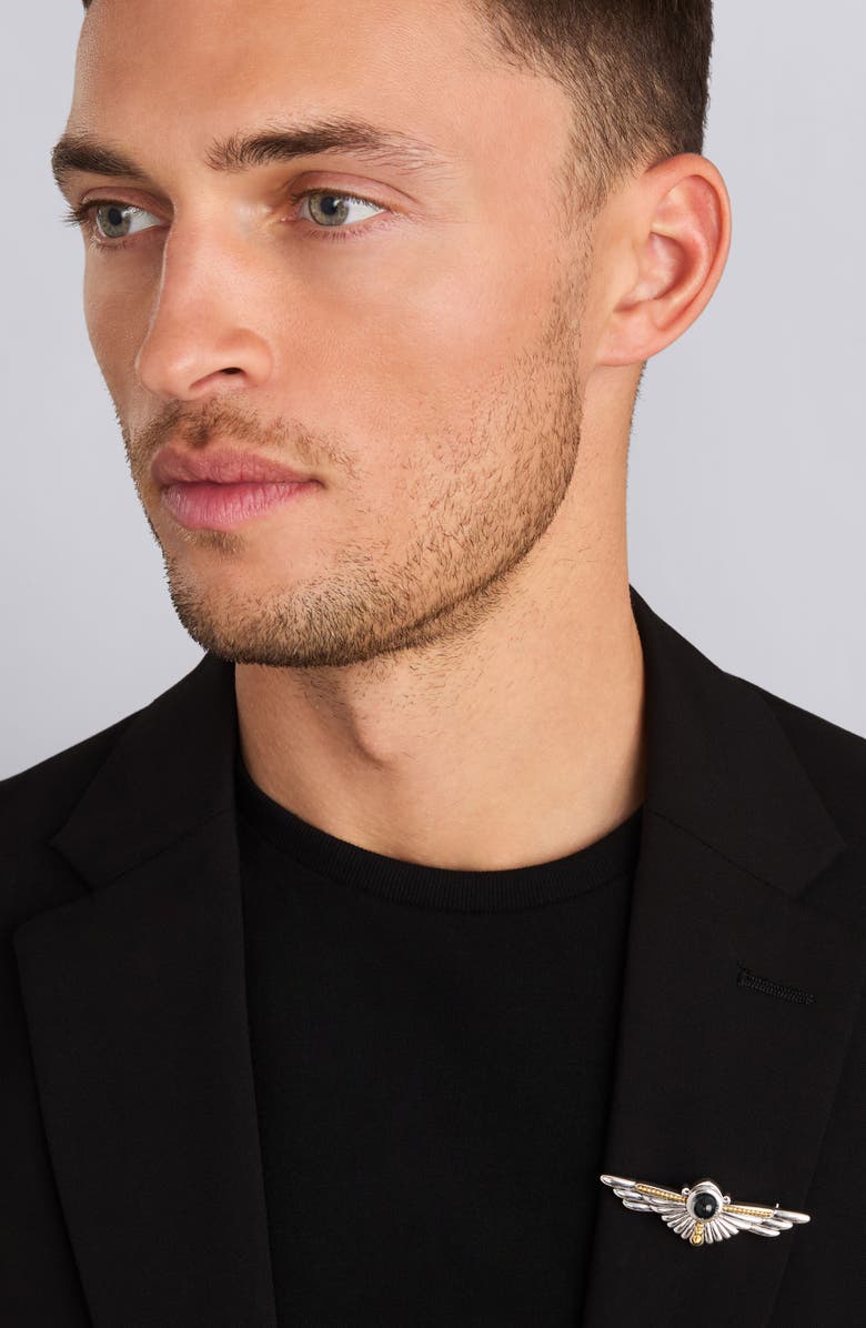 LAGOS Men's Anthem Onyx Pin, Alternate, color, Onyx