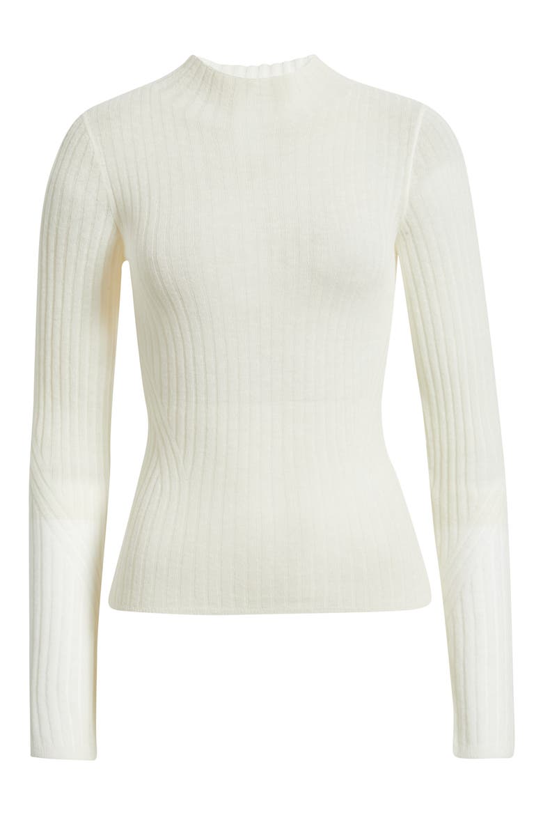 Mock Neck Sweater, Alternate, color, OPEN WHT