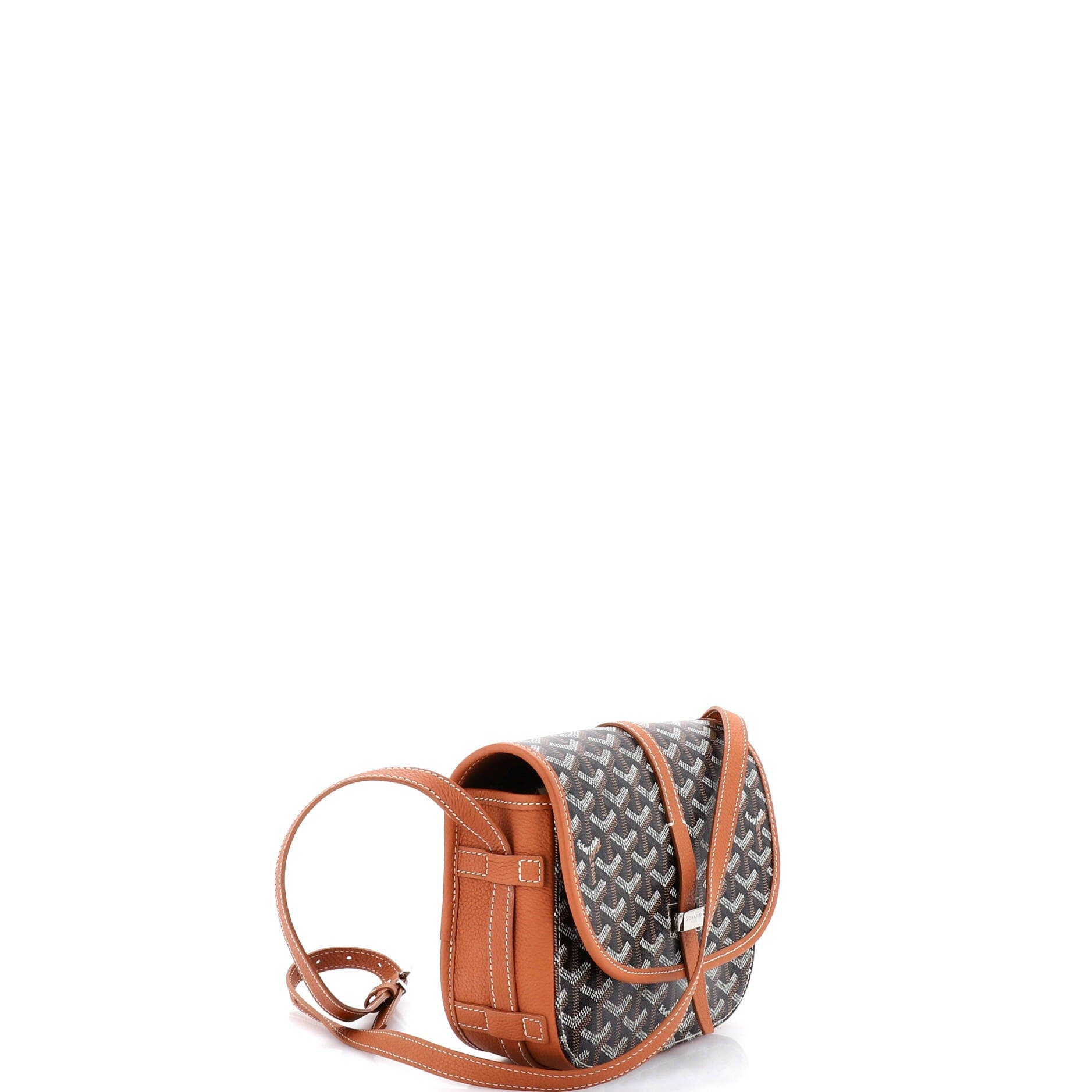 Pre-Owned Goyard Belvedere II Messenger Bag Coated Canvas PM, Alternate, color, Brown