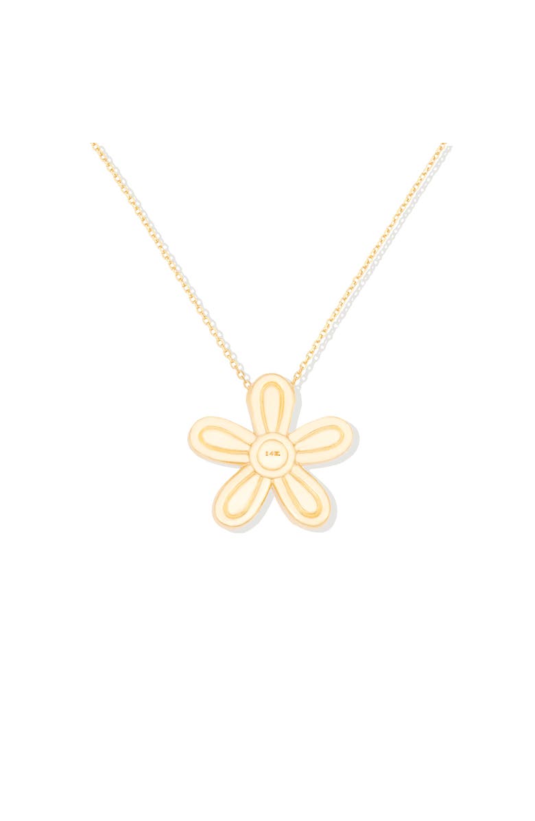 Campbell + Charlotte Juju Flower Charm Necklace, Alternate, color, Gold