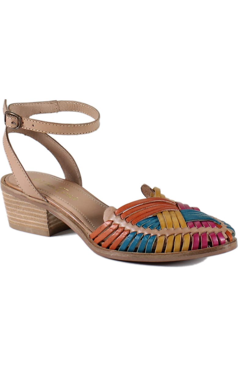Diba True SHOOTIN STAR Leather Huarache Sandal, Main, color, Bright Multi