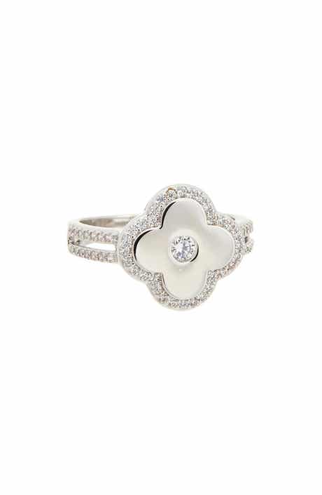 Juvell Cubic Zirconia Flower Ring