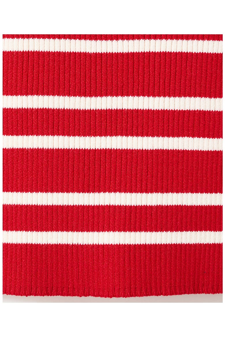 Stripe Sleeveless Rib Knit Top, Alternate, color, RED