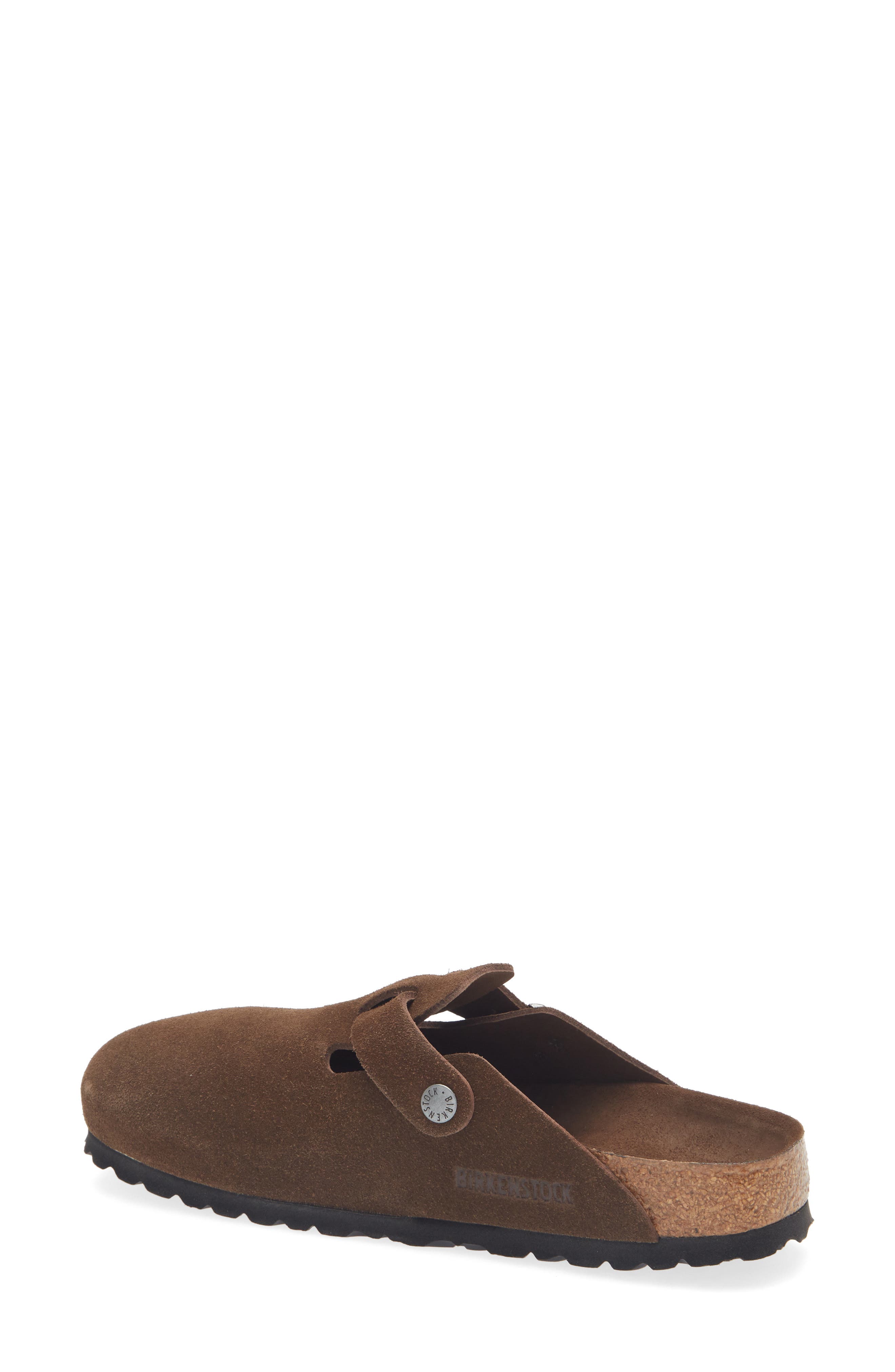 Birkenstock Boston Soft Footbed Clog, Alternate, color, Carafe Suede