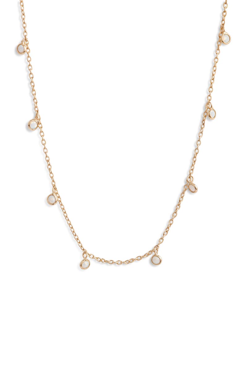Child of Wild Oakley Opal Station Necklace, Main, color, Gold