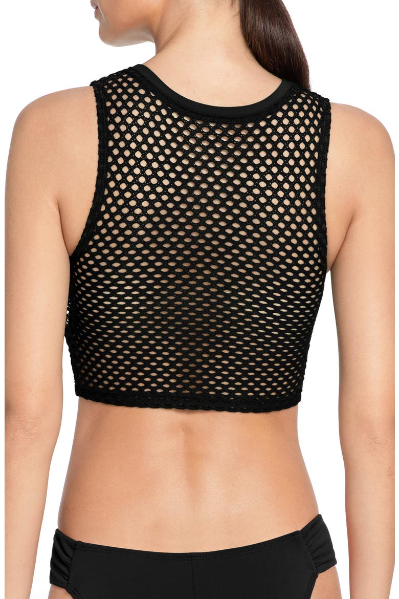 Bo Tank Bikini Top, Alternate, color, BLACK