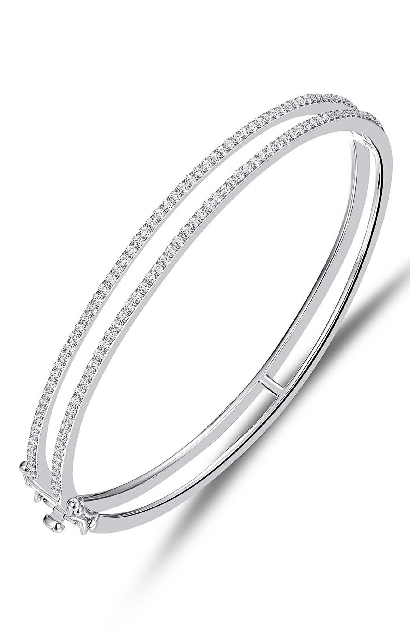 Lafonn Hinged Simulated Diamond Bangle