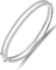 Lafonn Hinged Simulated Diamond Bangle