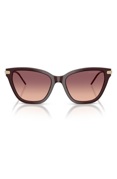 56mm Gradient Cat Eye Sunglasses