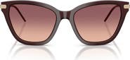 Emporio Armani 56mm Gradient Cat Eye Sunglasses
