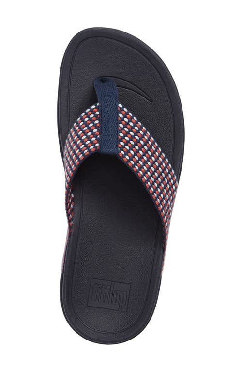 Fitflop ™ Surfa™ Flip Flop In Midnight Navy Fabric