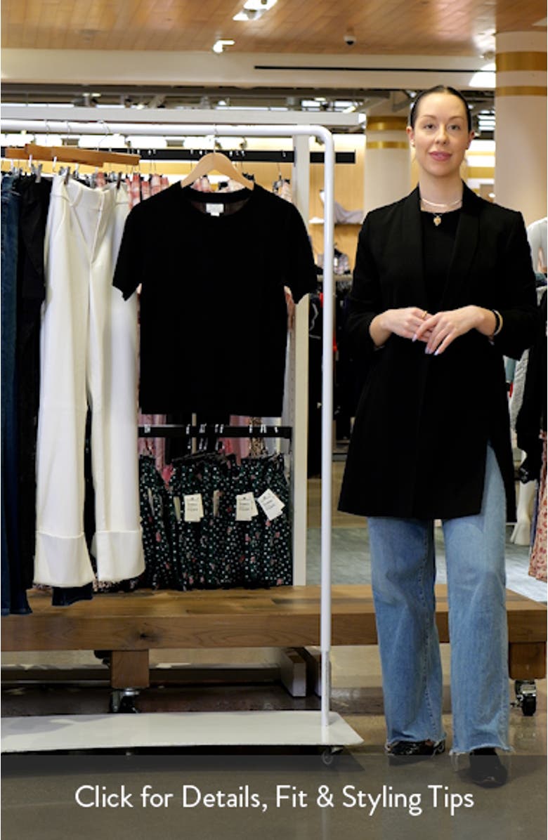 Short Sleeve Wool Blend Sweater Top, sales video thumbnail