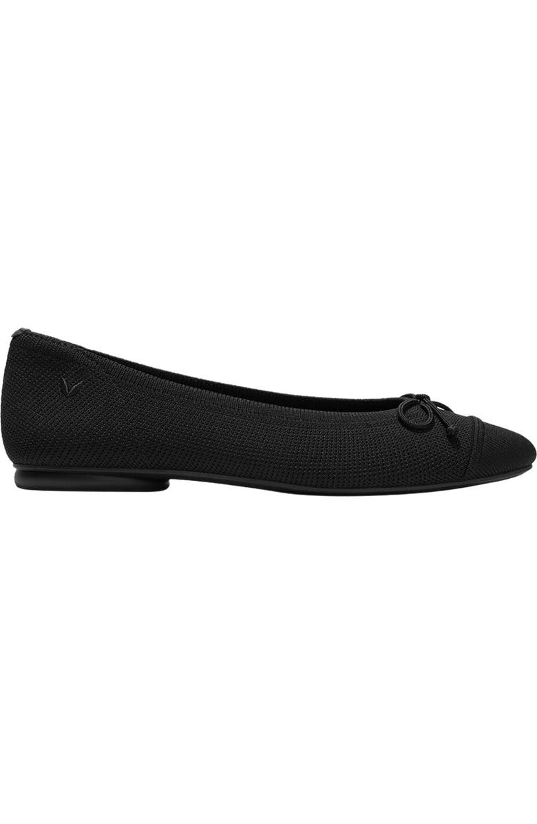 VIVAIA Almond-Toe Bow Flats, Alternate, color, Black