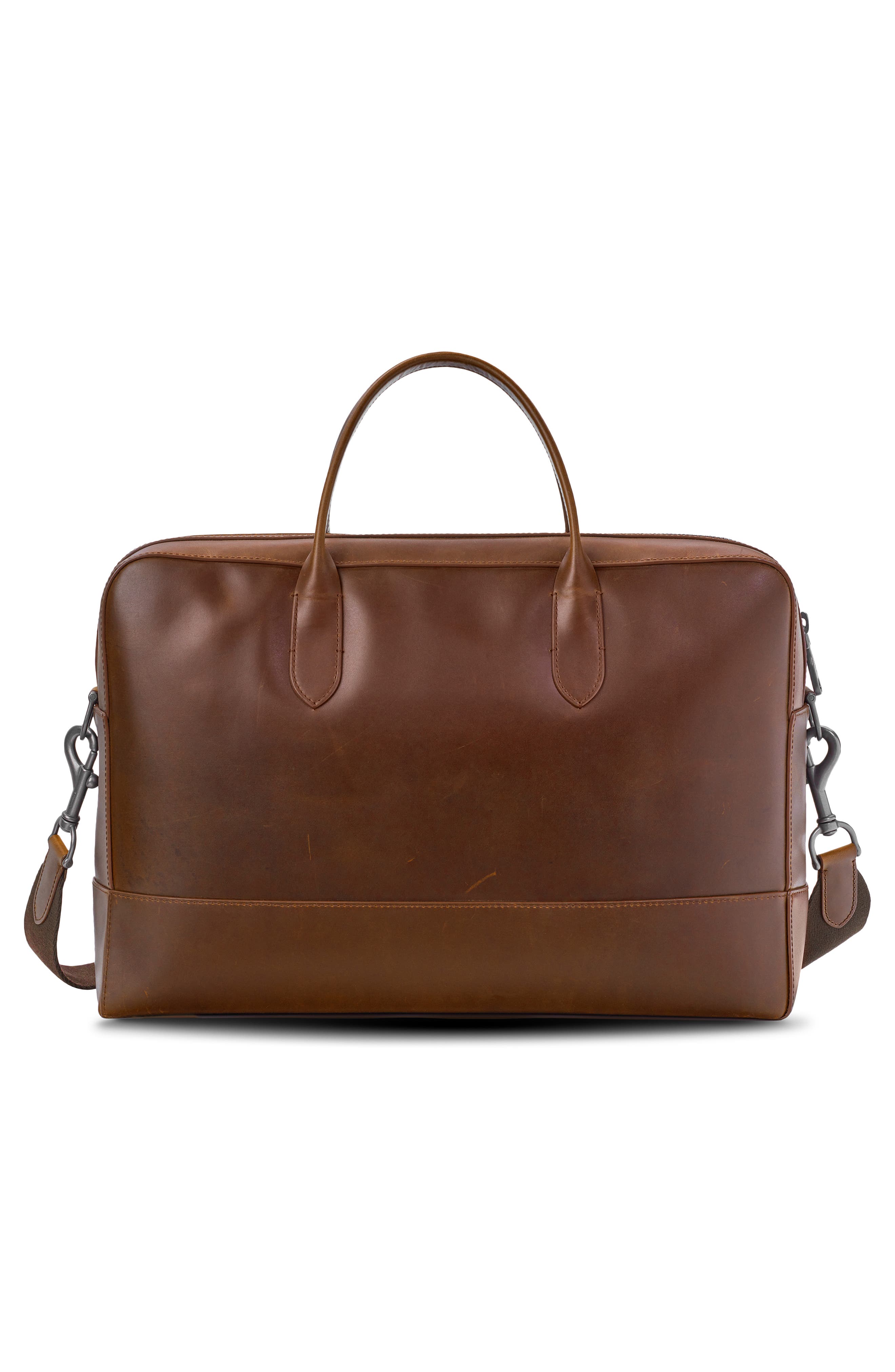 Shinola Canfield Brief Leather Messenger Bag, Alternate, color, 