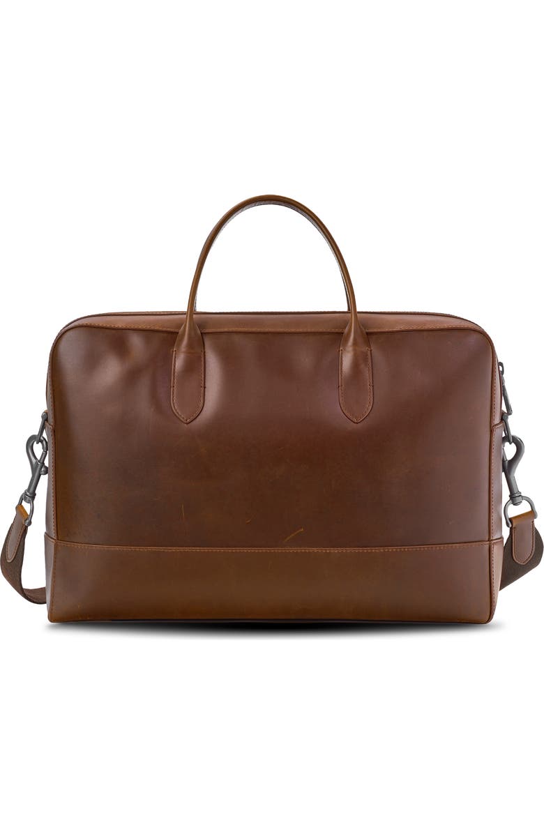 Shinola Canfield Brief Leather Messenger Bag, Alternate, color,