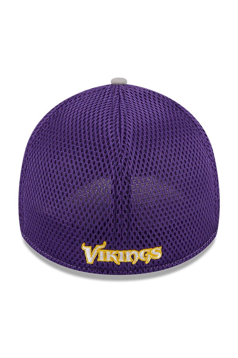 Men's New Era Gray Minnesota Vikings  Pipe 39THIRTY Flex Hat, Alternate, color, Gray