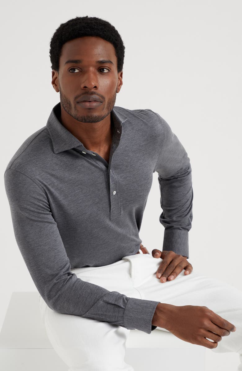 Brunello Cucinelli Jersey polo shirt, Alternate, color, 