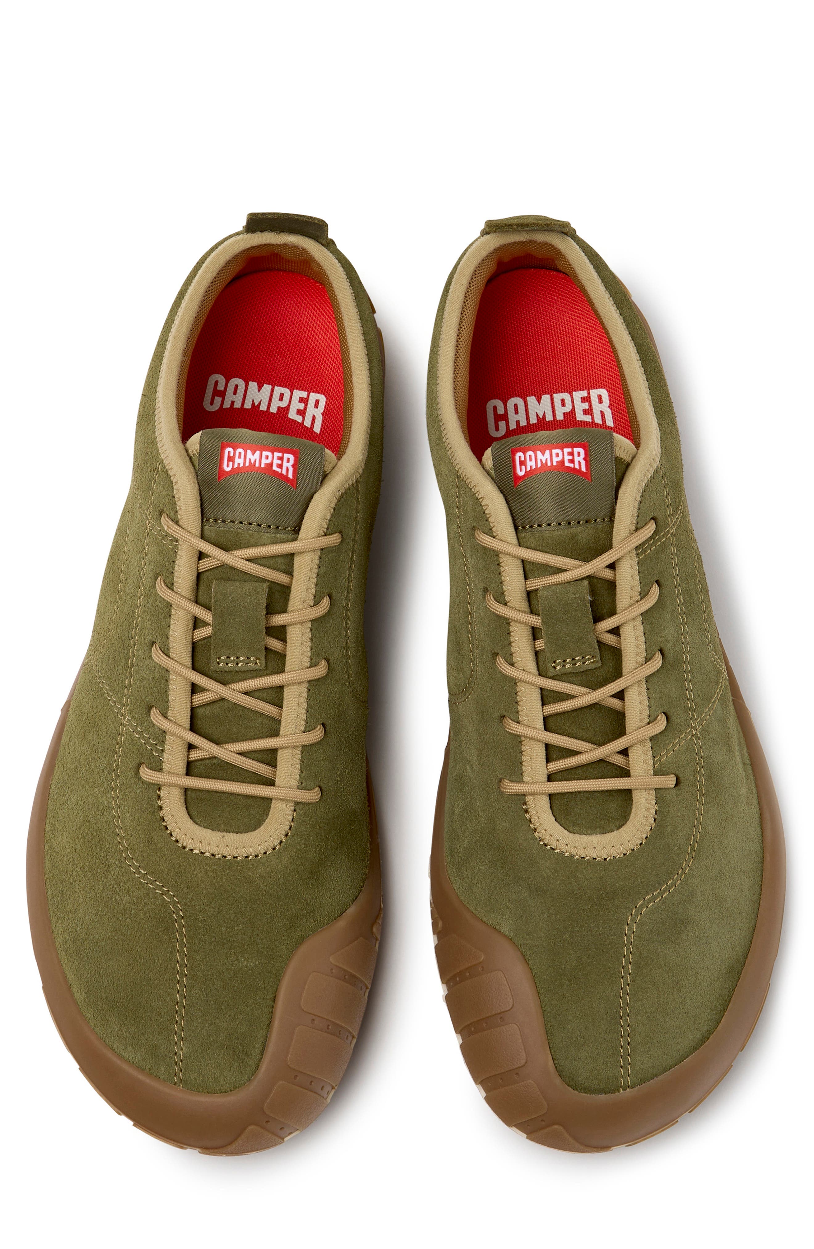 Peu Path Leather Sneaker, Alternate, color, DARK GREEN