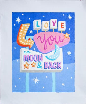 Love You to the Moon & Back Paint-by-Numbers Kit