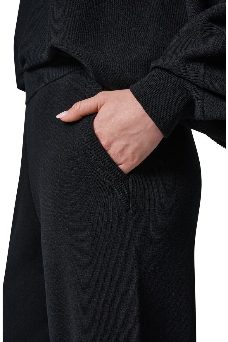 Milano Stitch Knit Pants, Alternate, color, BLACK