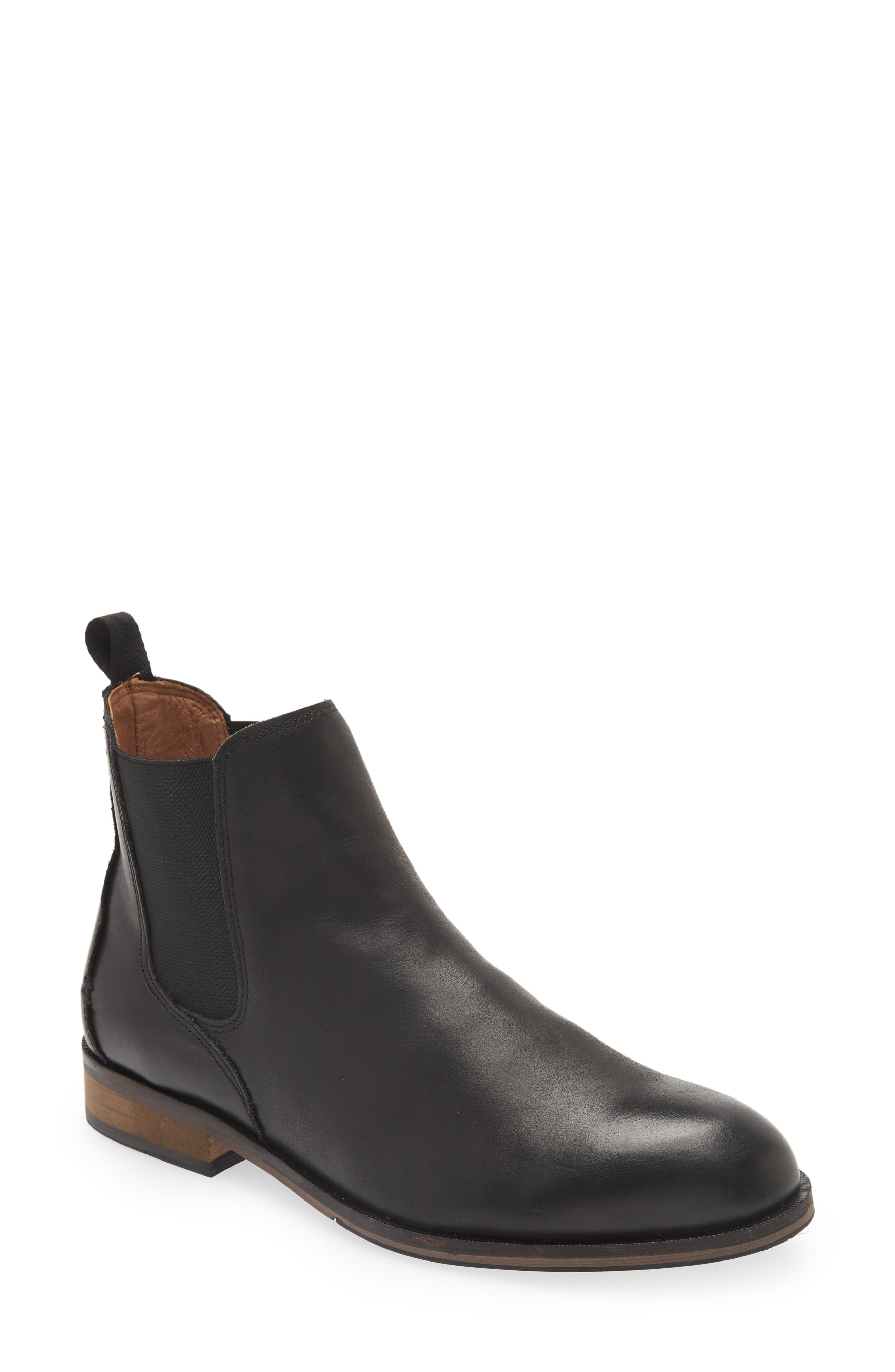 Kingsview Road Chelsea Boot, Main, color, NERO WASH
