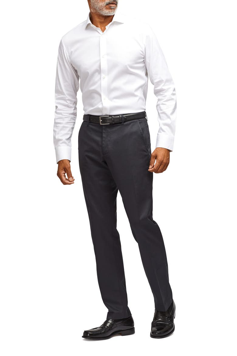 Weekday Warrior Tailored Fit Stretch Pants, Alternate, color, BLACK