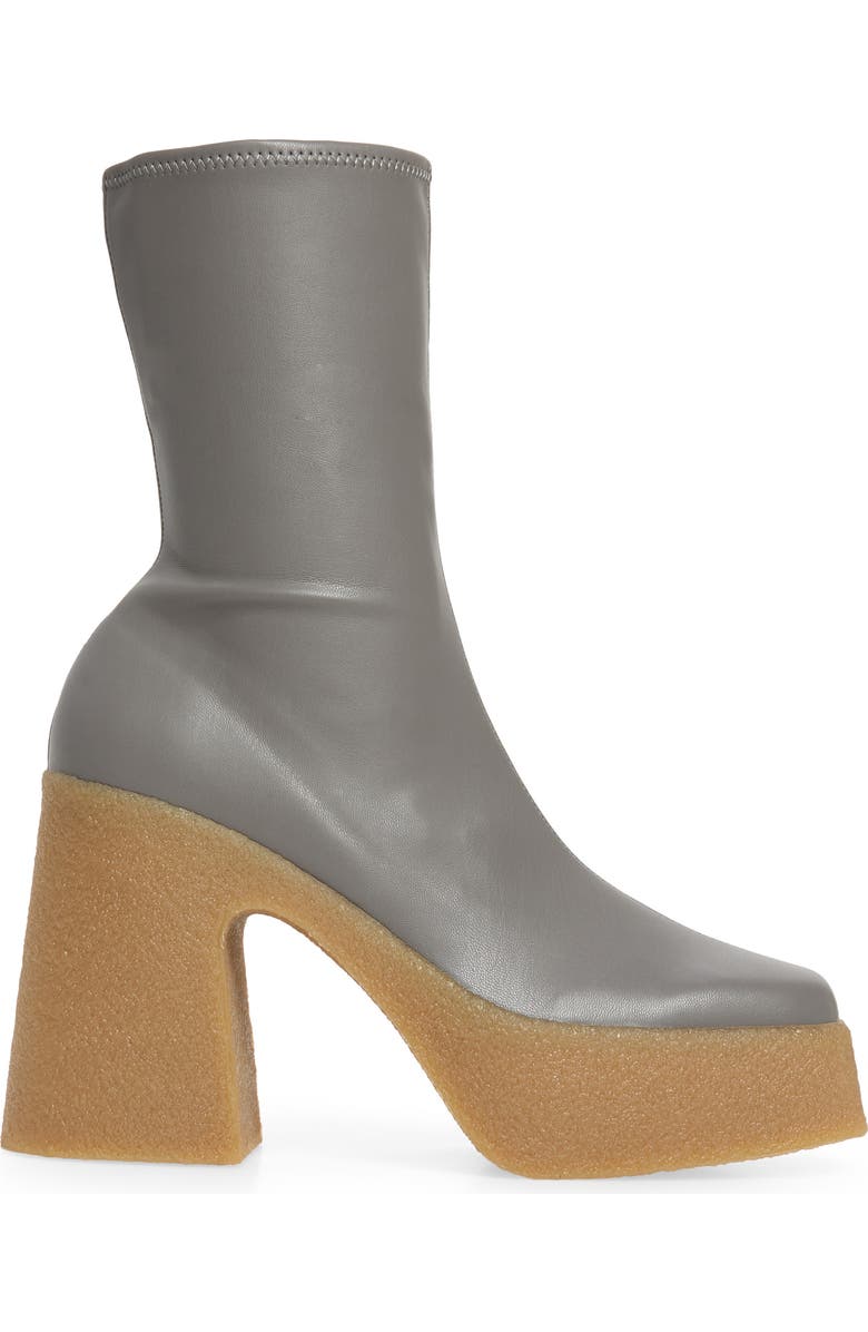 Stella McCartney Skyla Square Toe Platform Boot, Alternate, color,
