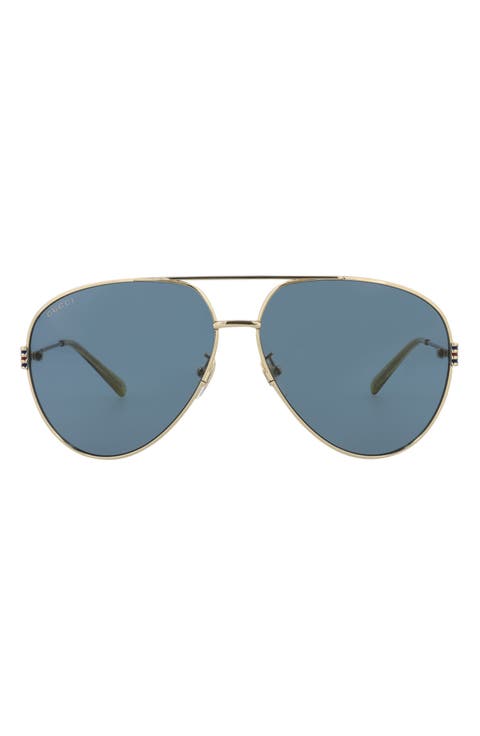 62mm Aviator Sunglasses