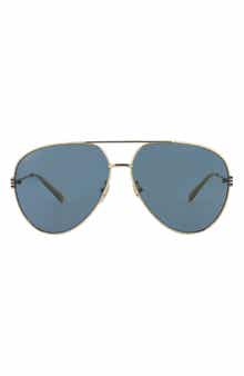 Gucci 62mm Aviator Sunglasses
