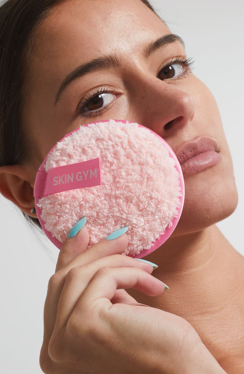 Skin Gym Cleanie 3-Pack Round Makeup Remover Puffs, Alternate, color, 