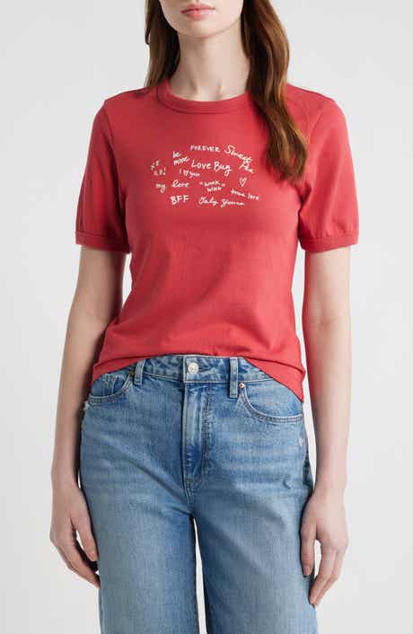 Sweetheart Phrases Mica Cotton Graphic T-Shirt