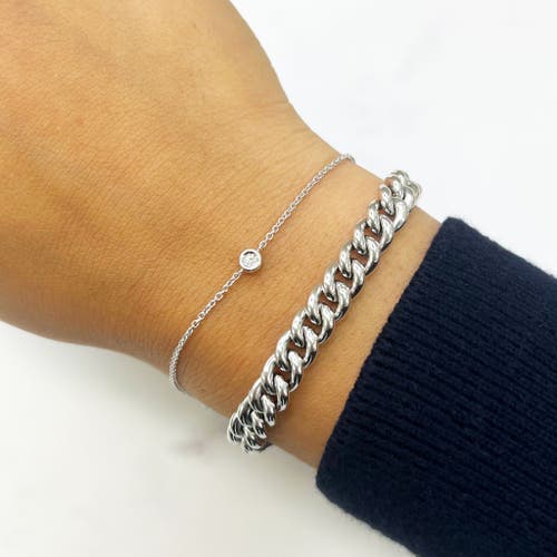 The Lovery Fine Jewelry Fancy Curb Bracelet In Metallic