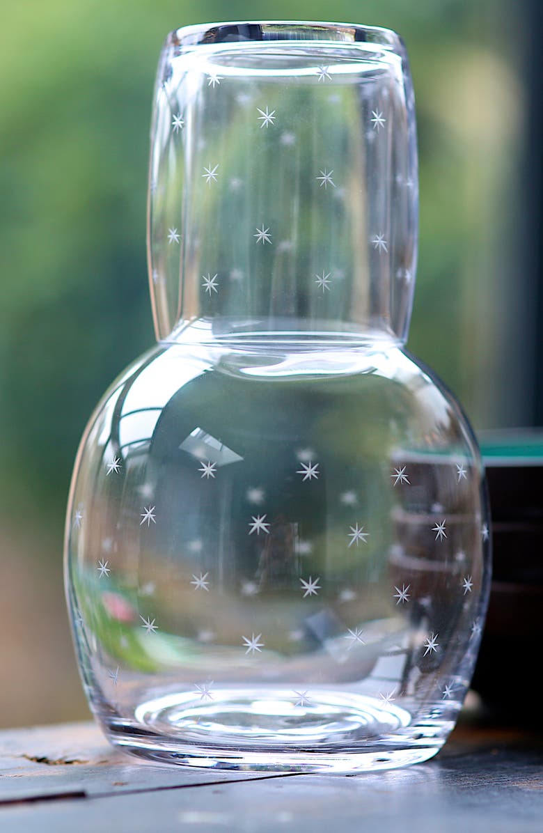 The Vintage List Star Carafe & Glass, Alternate, color, Clear
