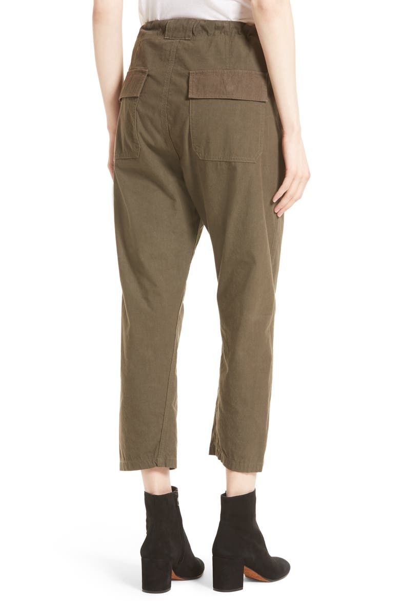 Drawstring Utility Pants, Alternate, color, OLIVE