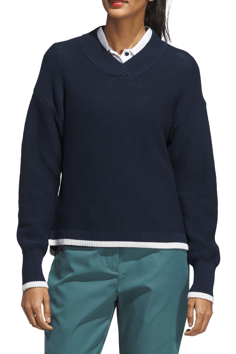 Ultimate365 Knit Sweater, Main, color, COLLEGIATE NAVY