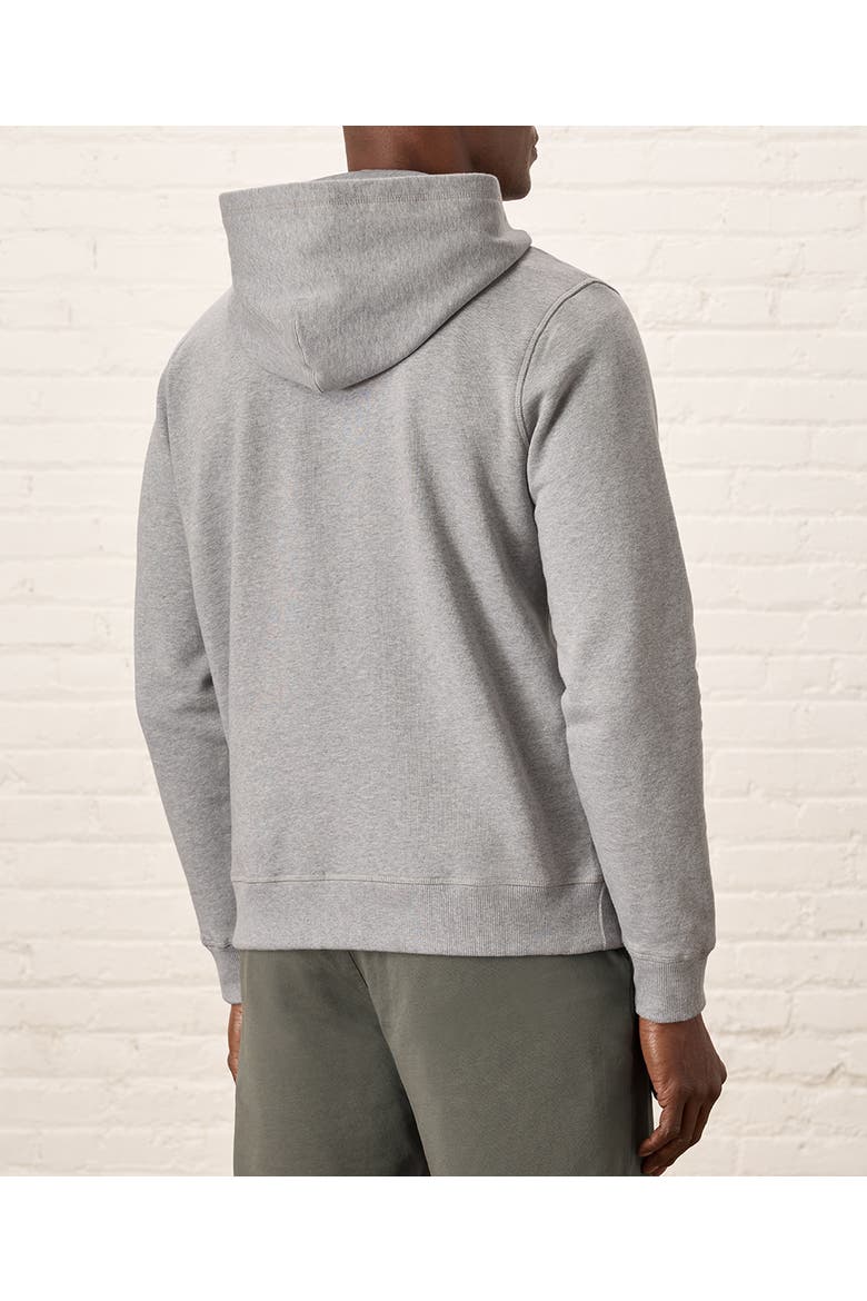 Organic Cotton Cloud Brushed Fleece Pullover Hoodie, Alternate, color, Heather Grey
