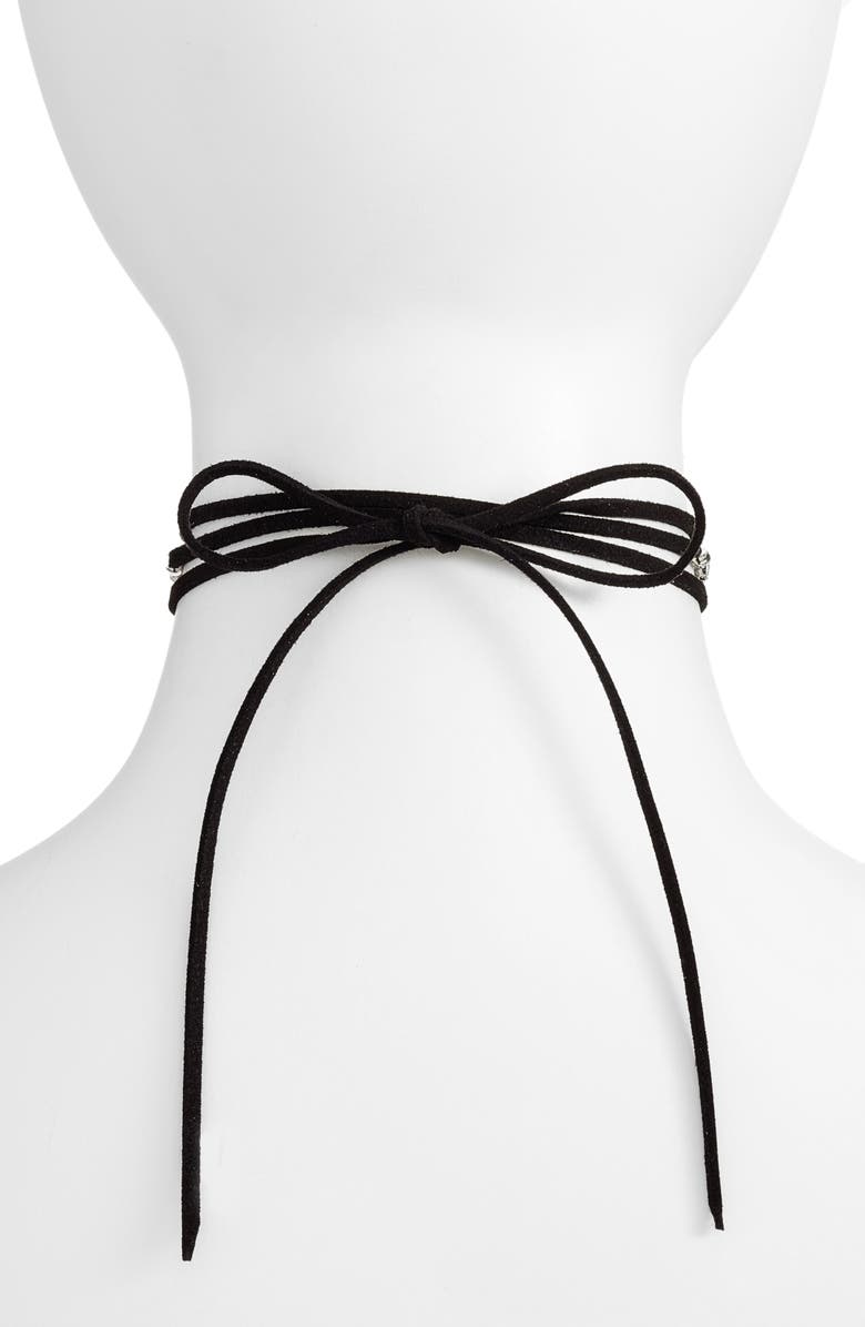CZ by Kenneth Jay Lane Wrap Choker, Alternate, color, 