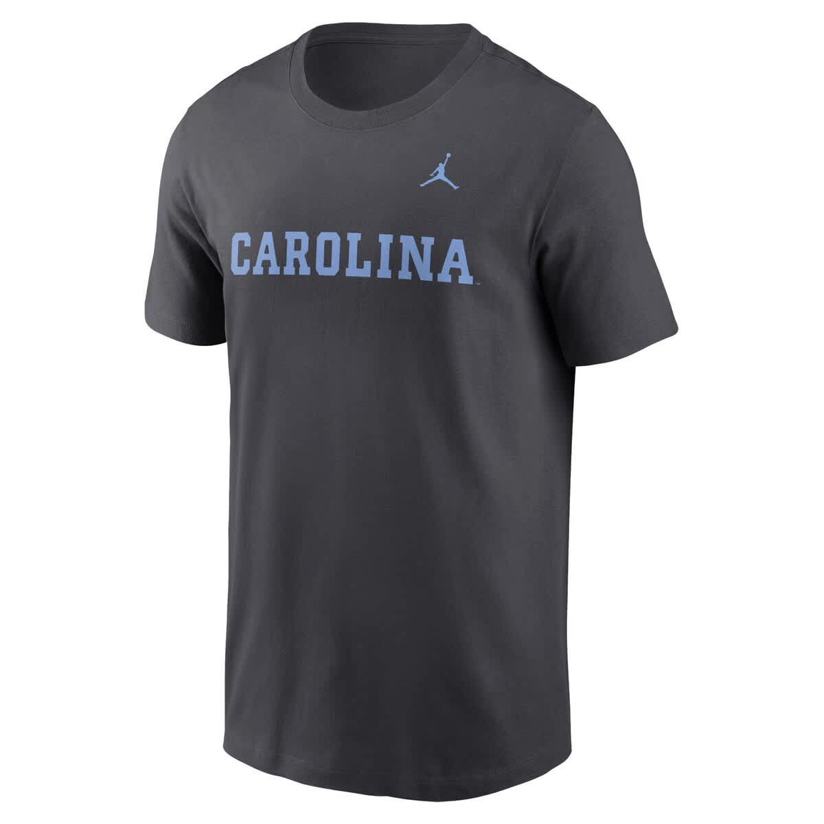 Men's Jordan Brand Anthracite North Carolina Tar Heels Primetime Wordmark T-Shirt - image 2
