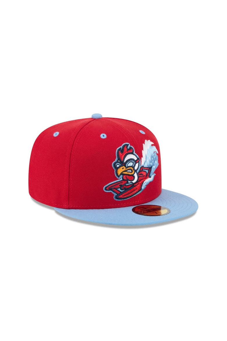 Men's New Era  Red Tri-City Dust Devils Theme Nights 59FIFTY Fitted Hat, Alternate, color, Red