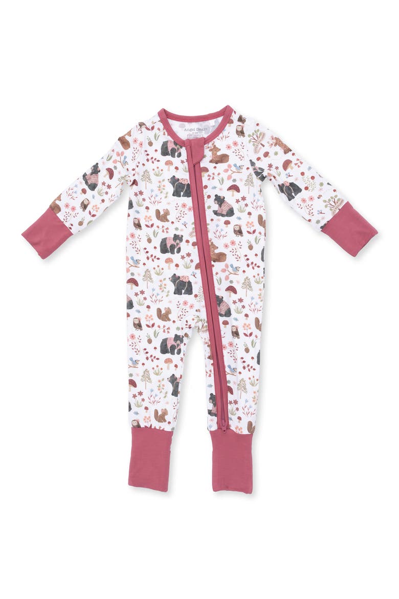 Kids' Woodland Animals Romper, Main, color, IVORY