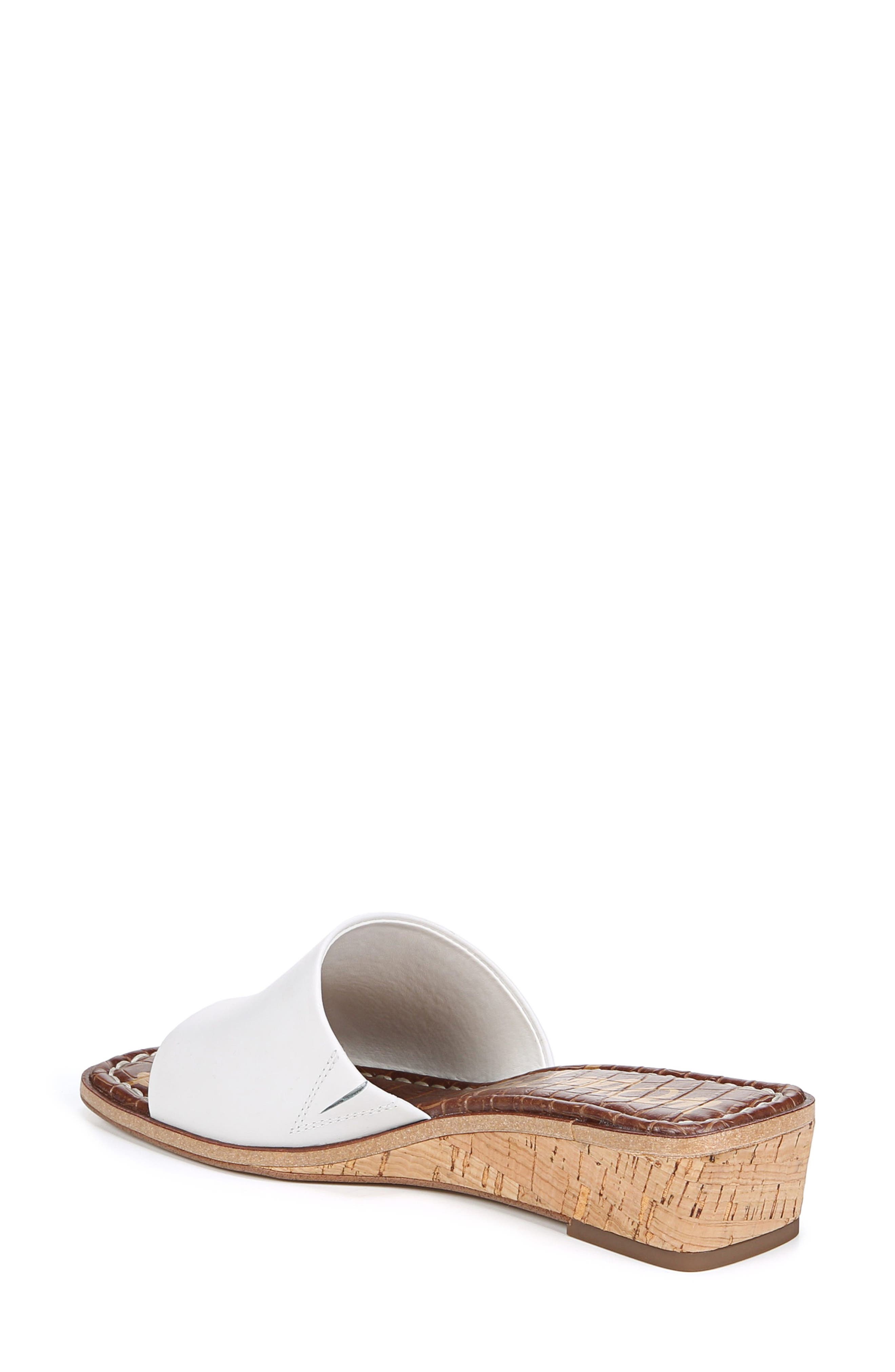 Valery Wedge Slide Sandal, Alternate, color, BRIGHT WHITE