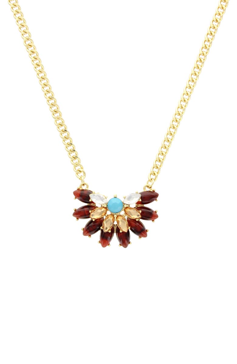 OLIVIA WELLES Hanna Flower Necklace, Main, color, 
