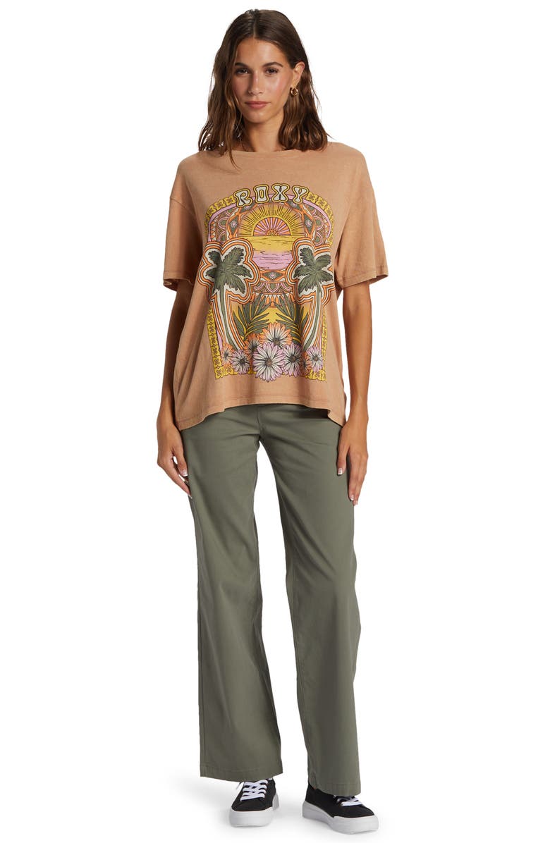 Roxy Morockin Graphic T-Shirt, Alternate, color, Camel