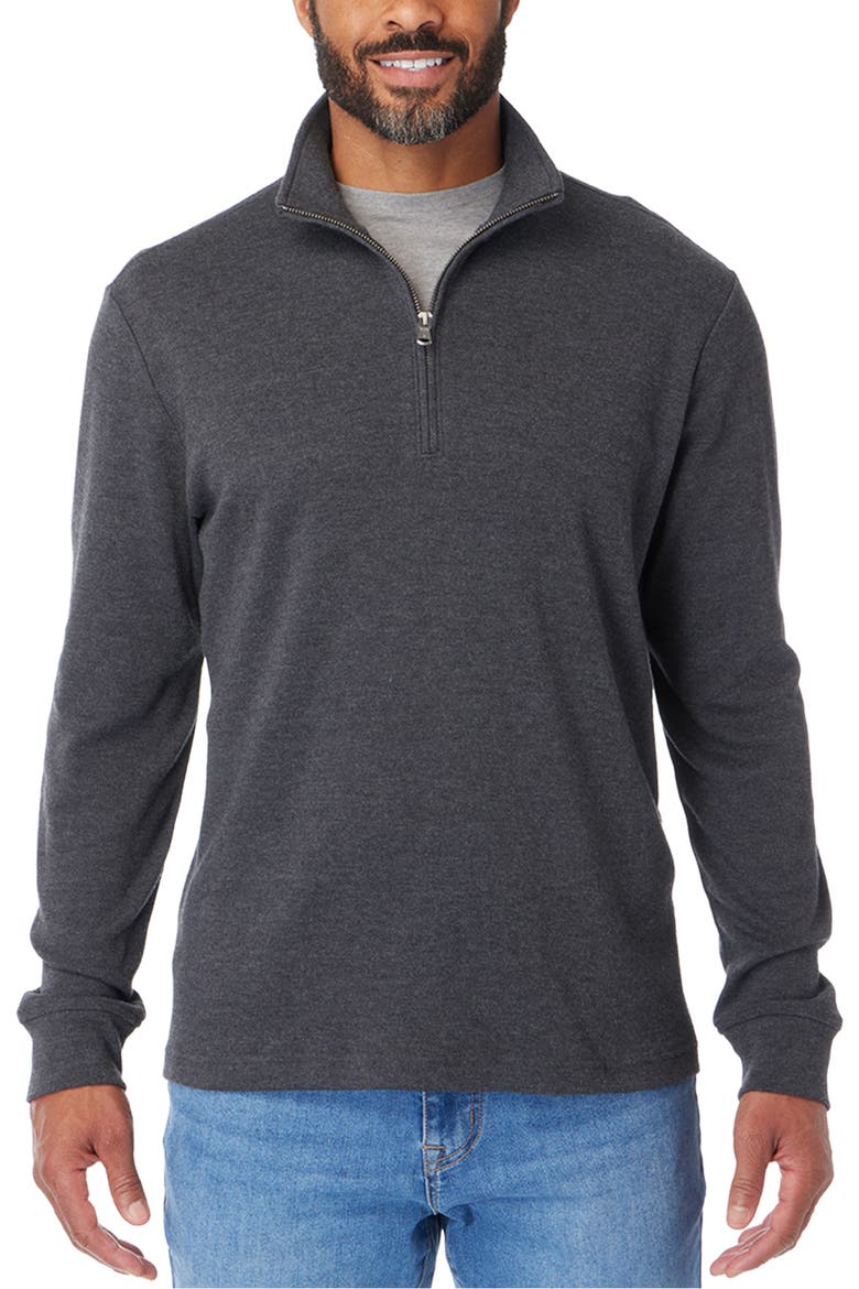 Larchmont Quarter Zip, Main, color, CHARCOAL