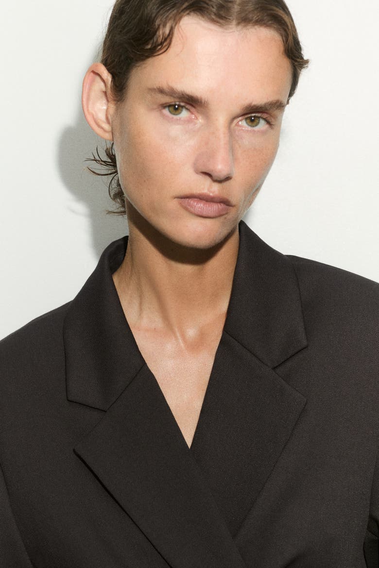 Wrap-Front Jacket, Alternate, color, Dark brown