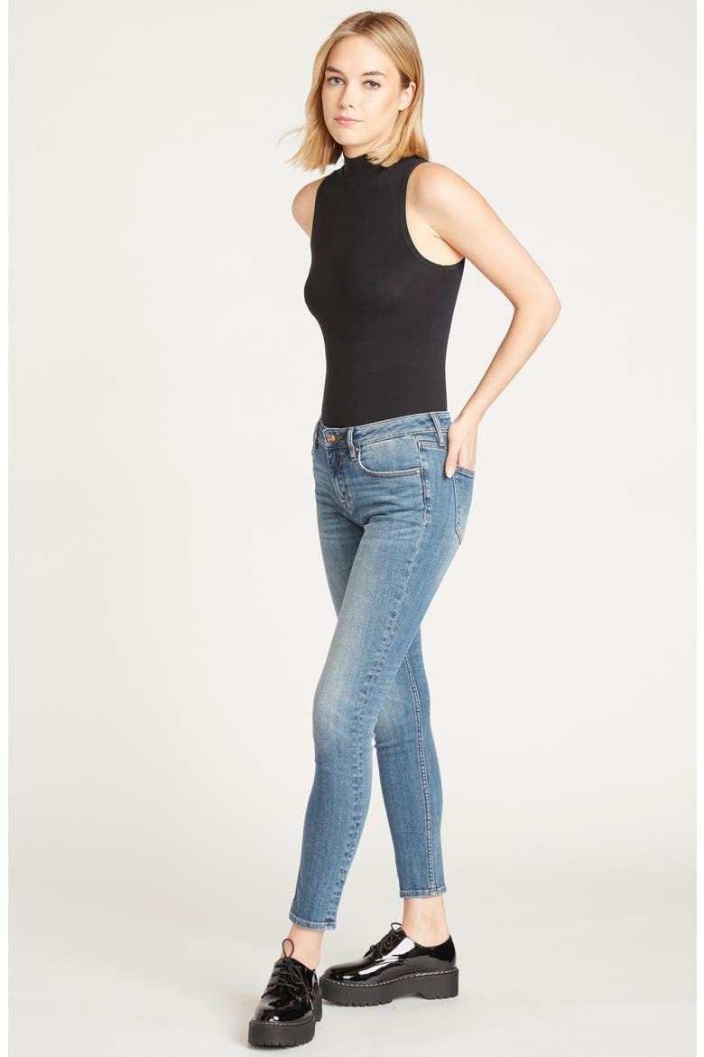 Jagger Ripped Skinny Jeans, Alternate, color, MED WASH
