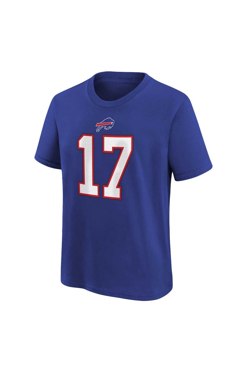 Nike Youth Nike Josh Allen Royal Buffalo Bills Player Name & Number T-Shirt, Alternate, color, Royal